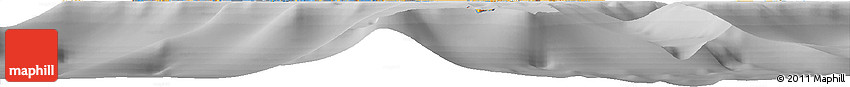 Political Shades Horizon Map of Turks and Caicos Islands, desaturated