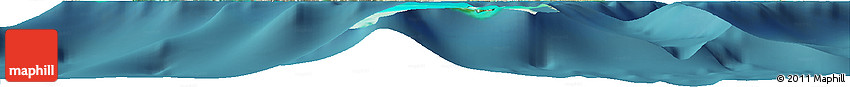 Satellite Horizon Map of Turks and Caicos Islands, political outside, satellite sea