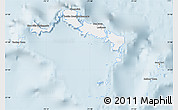 Classic Style Map of Turks and Caicos Islands, single color outside