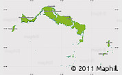 Physical Map of Turks and Caicos Islands, cropped outside