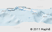 Classic Style Panoramic Map of Turks and Caicos Islands