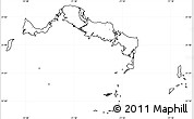 Blank Simple Map of Turks and Caicos Islands, no labels