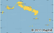 Savanna Style Simple Map of Turks and Caicos Islands