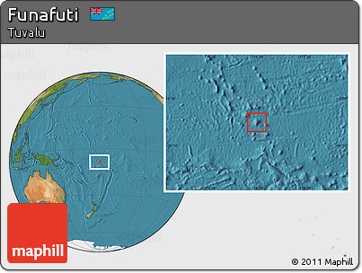 Satellite Location Map of Funafuti