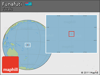 Savanna Style Location Map of Funafuti