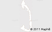 Classic Style Simple Map of Nui, cropped outside
