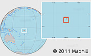 Gray Location Map of Vaitupu