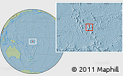 Savanna Style Location Map of Vaitupu, hill shading
