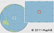 Savanna Style Location Map of Vaitupu