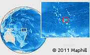 Shaded Relief Location Map of Vaitupu
