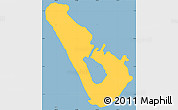 Savanna Style Simple Map of Vaitupu
