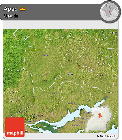 Satellite 3D Map of Apac