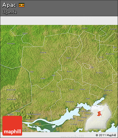 Satellite 3D Map of Apac