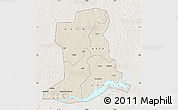 Shaded Relief Map of Apac, lighten
