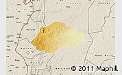 Physical Map of Terego, shaded relief outside