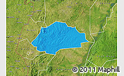Political Map of Terego, satellite outside