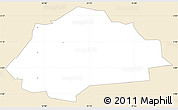 Classic Style Simple Map of Terego, single color outside