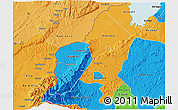 Political 3D Map of Bundibugyo