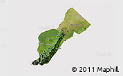 Satellite 3D Map of Bundibugyo, cropped outside