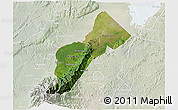 Satellite 3D Map of Bundibugyo, lighten