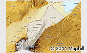 Shaded Relief 3D Map of Bundibugyo, physical outside