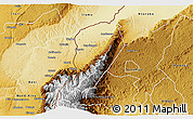Physical 3D Map of Bwamba