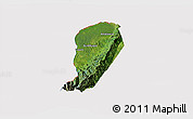 Satellite 3D Map of Bwamba, cropped outside