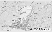 Silver Style 3D Map of Bwamba