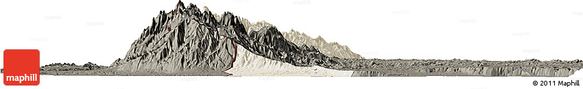 Shaded Relief Horizon Map of Bwamba, darken Shaded Relief Horizon Map of Bwamba, darken