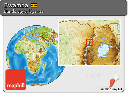 Physical Location Map of Bwamba