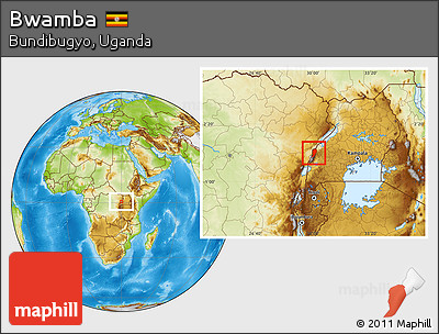 Physical Location Map of Bwamba