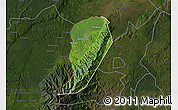 Satellite Map of Bwamba, darken