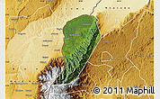 Satellite Map of Bwamba, physical outside