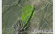 Satellite Map of Bwamba, semi-desaturated