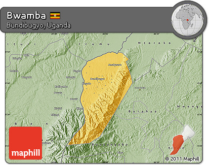 Savanna Style Map of Bwamba