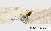 Physical Panoramic Map of Bwamba, lighten