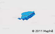 Political Panoramic Map of Bwamba, cropped outside