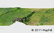 Satellite Panoramic Map of Bwamba