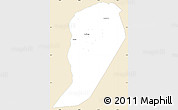 Classic Style Simple Map of Bwamba, single color outside