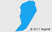 Political Simple Map of Bwamba, single color outside, borders and labels