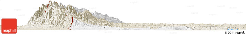 Classic Style Horizon Map of Bundibugyo
