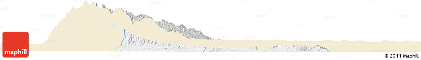 Classic Style Horizon Map of Bundibugyo, single color outside
