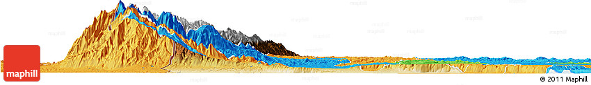 Physical Horizon Map of Bundibugyo, political outside