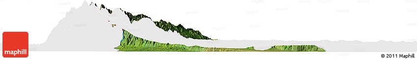 Satellite Horizon Map of Bundibugyo, cropped outside