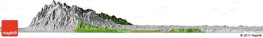 Satellite Horizon Map of Bundibugyo, lighten, desaturated