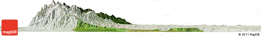 Satellite Horizon Map of Bundibugyo, lighten