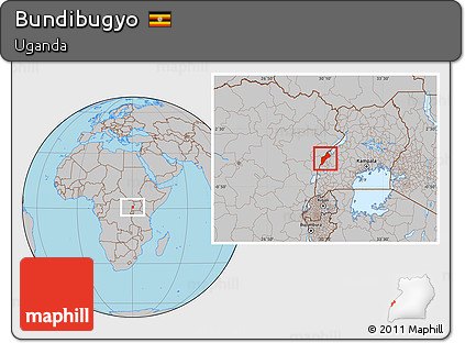 Gray Location Map of Bundibugyo