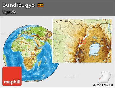 Physical Location Map of Bundibugyo