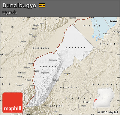 Classic Style Map of Bundibugyo