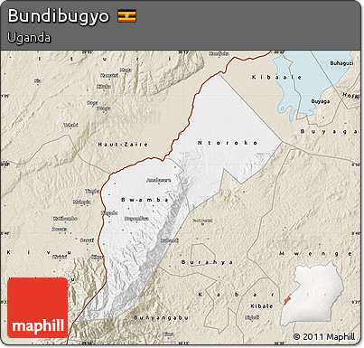 Classic Style Map of Bundibugyo